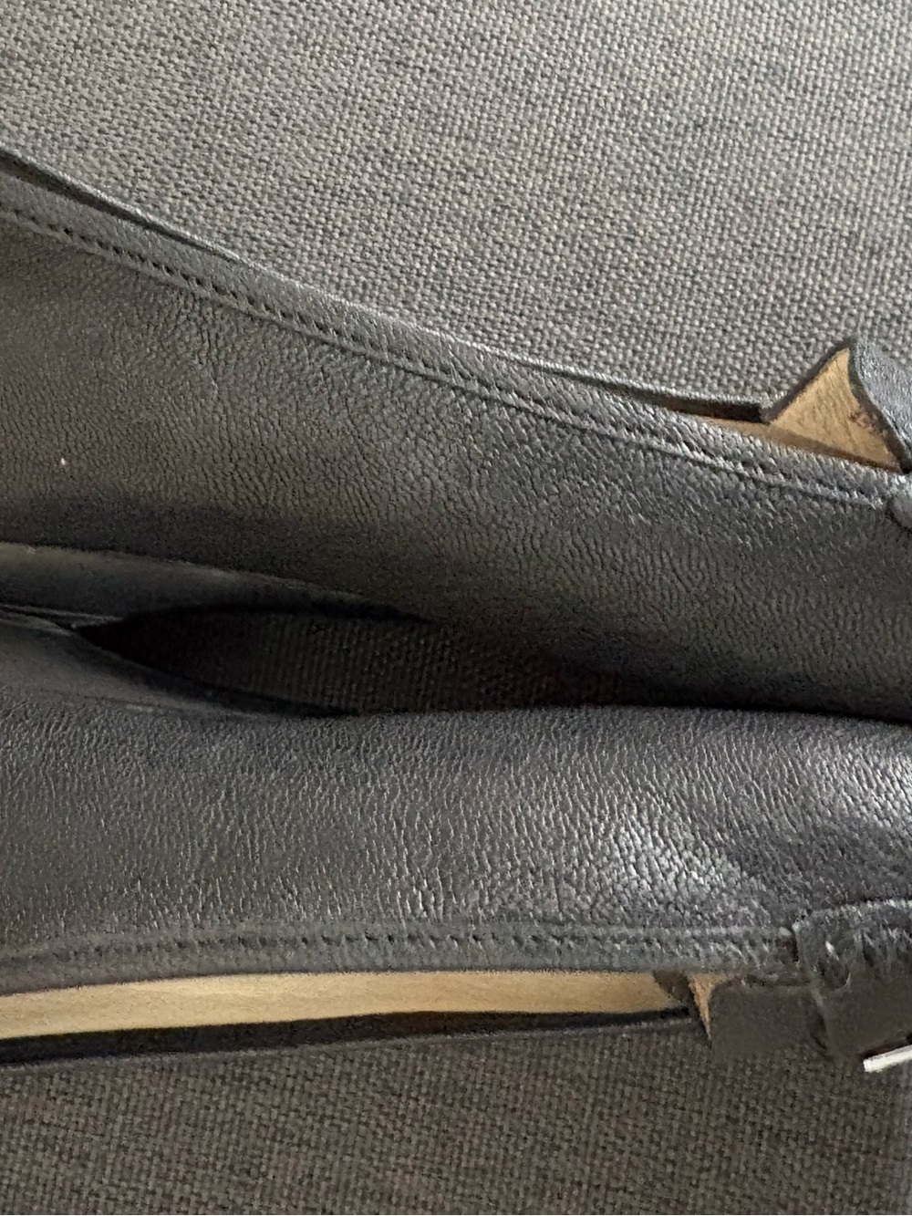 Michael Kors Black Leather Slip On Loafers Size 9.5 Pre Owned - Picture 6 of 9